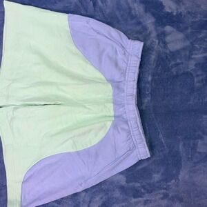 Nike Shorts Mens size  2XL Purple Mint Colorblock Fleece Swoosh Pastel SofT